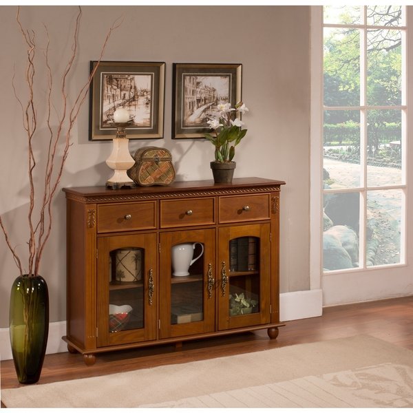 K-B-C1243-Walnut-Console-Table-f8c761b4-cd78-4e8e-9818-a6e1abefd9a0_600 Console Table - Image 1